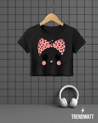Thumbnail for Cat | Cute Animal Inspired Crop Top