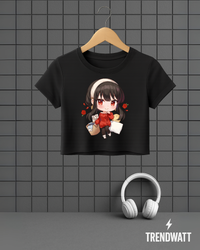 Thumbnail for Yor Forger | Stylish Anime Spy Crop Top