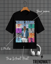 Thumbnail for Custom Name & 6 Photos | Personalized T-Shirt