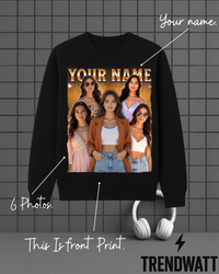 Thumbnail for Custom Name & 6 Photos | Personalized Memory Sweatshirt