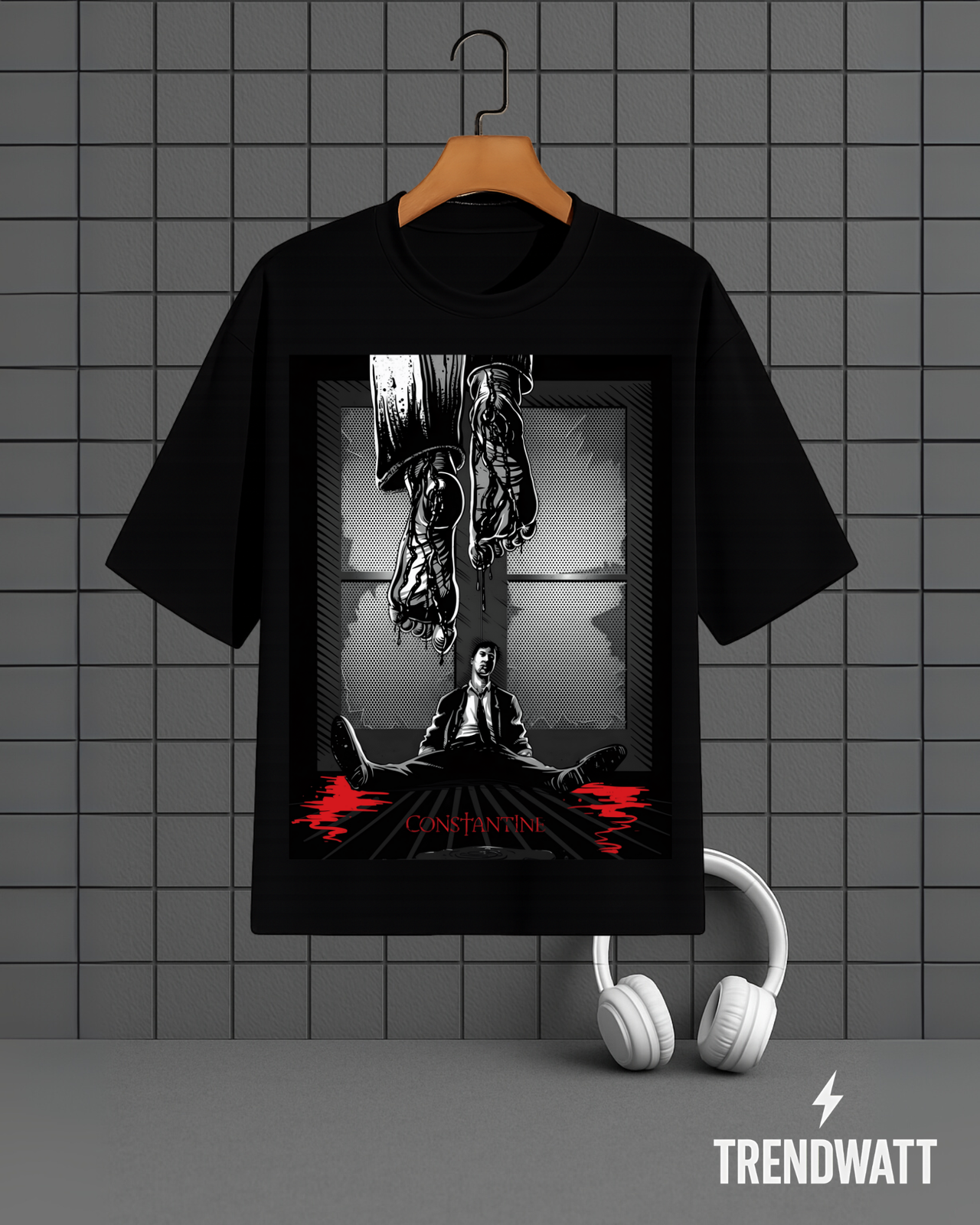 Constantine | Demon Hunter Aesthetic Graphic T-Shirt