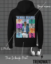 Thumbnail for Custom Name & 6 Photos | Personalized Hoodie
