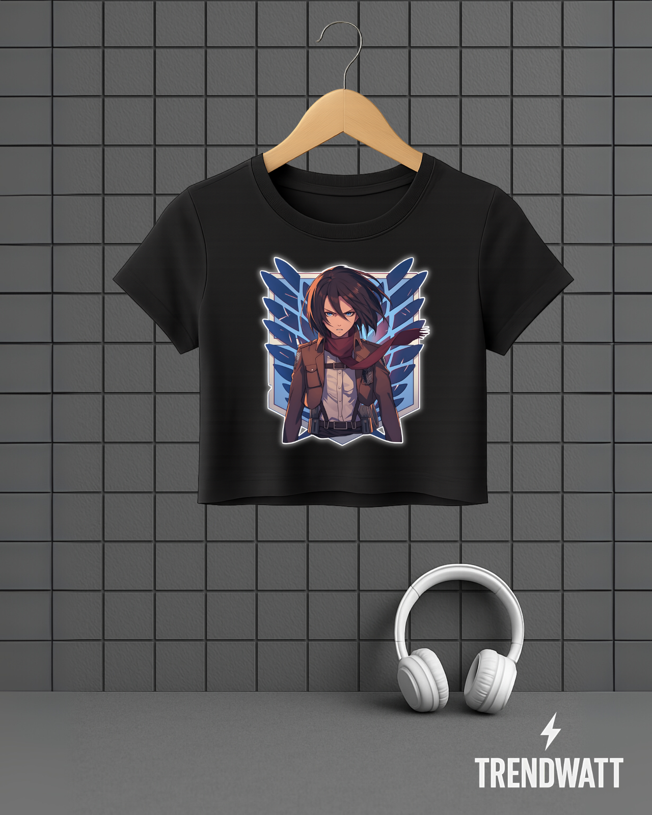 Mikasa Ackerman | Fierce Attack on Titan Crop Top