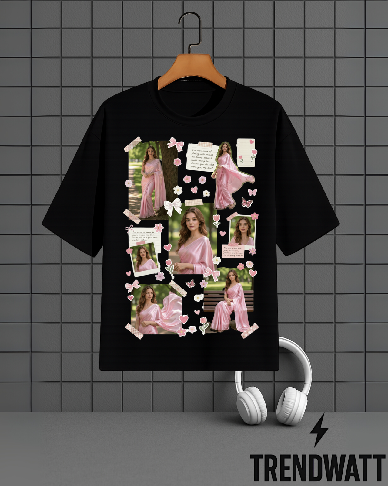 Custom Aesthetic Photo Collage | Personalized Memory T-Shirt