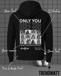 Thumbnail for Custom 12 Photos & Text | Personalized Hoodie