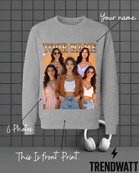 Thumbnail for Custom Name & 6 Photos | Personalized Memory Sweatshirt