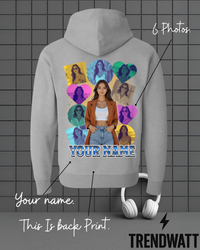 Thumbnail for Custom Name & 6 Photos | Personalized Hoodie