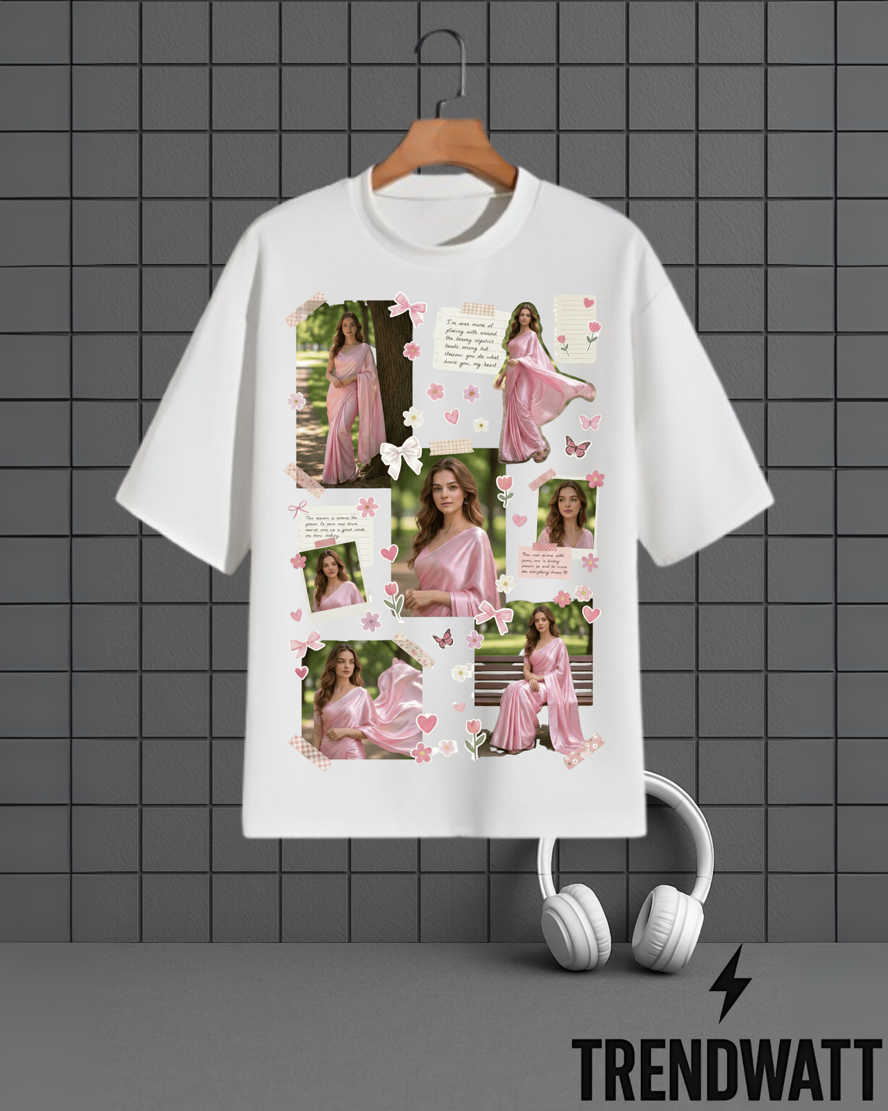 Custom Aesthetic Photo Collage | Personalized Memory T-Shirt