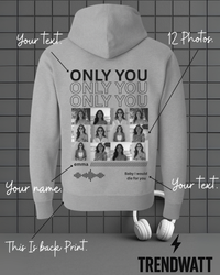 Thumbnail for Custom 12 Photos & Text | Personalized Hoodie