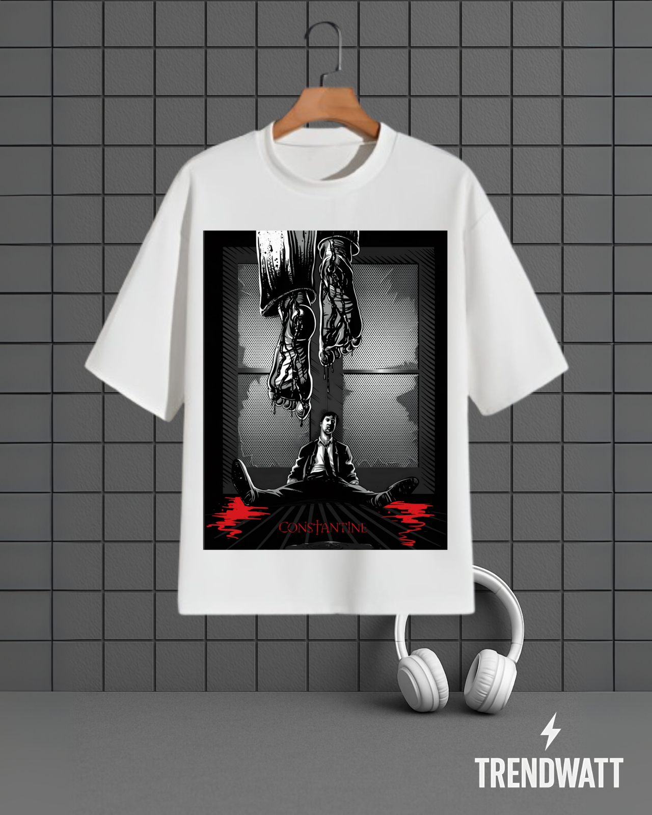 Constantine | Demon Hunter Aesthetic Graphic T-Shirt