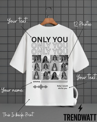 Thumbnail for Custom 12 Photos & Text | Personalized T-Shirt