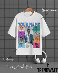 Thumbnail for Custom Name & 6 Photos | Personalized T-Shirt