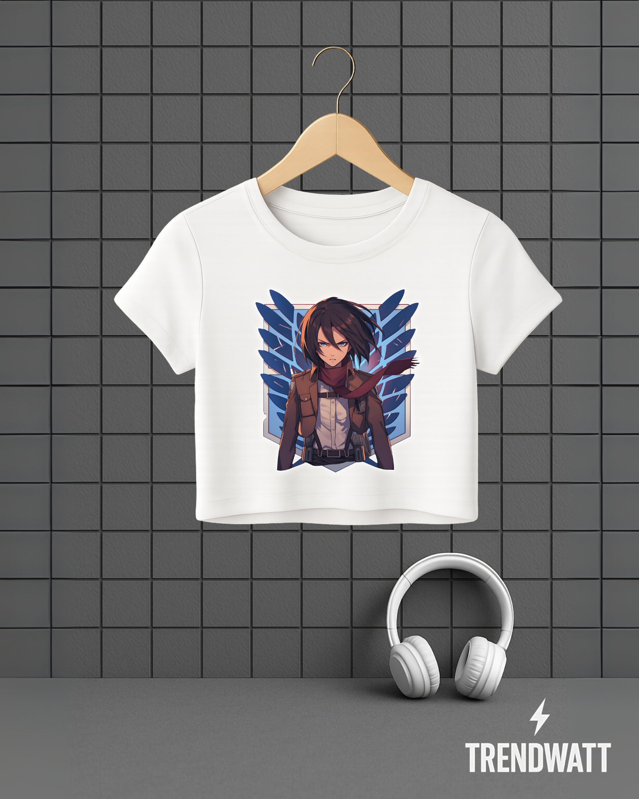 Mikasa Ackerman | Fierce Attack on Titan Crop Top