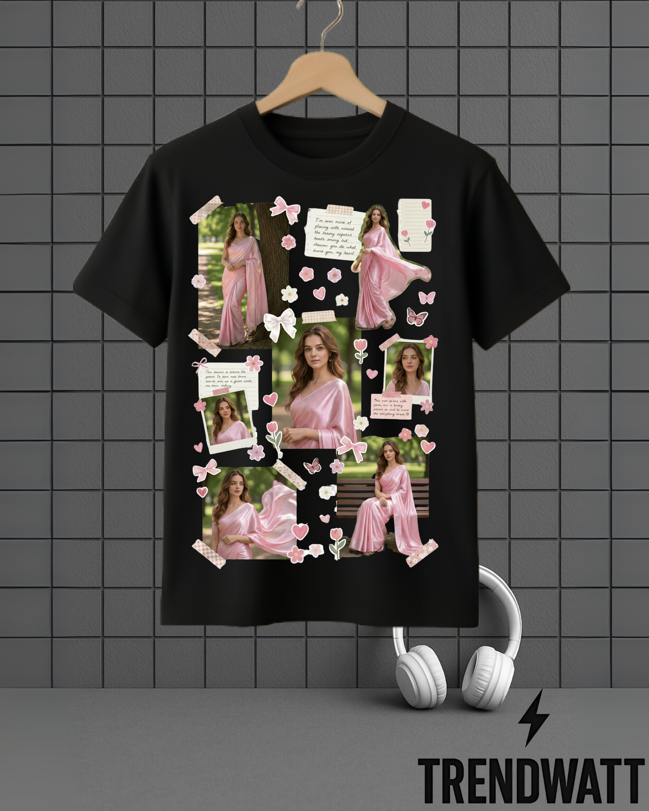 Custom Aesthetic Photo Collage | Personalized Memory T-Shirt