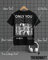 Thumbnail for Custom 12 Photos & Text | Personalized T-Shirt