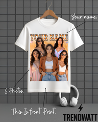 Thumbnail for Custom Name & 6 Photos | Personalized Memory T-Shirt