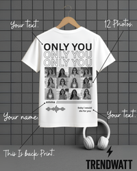 Thumbnail for Custom 12 Photos & Text | Personalized T-Shirt