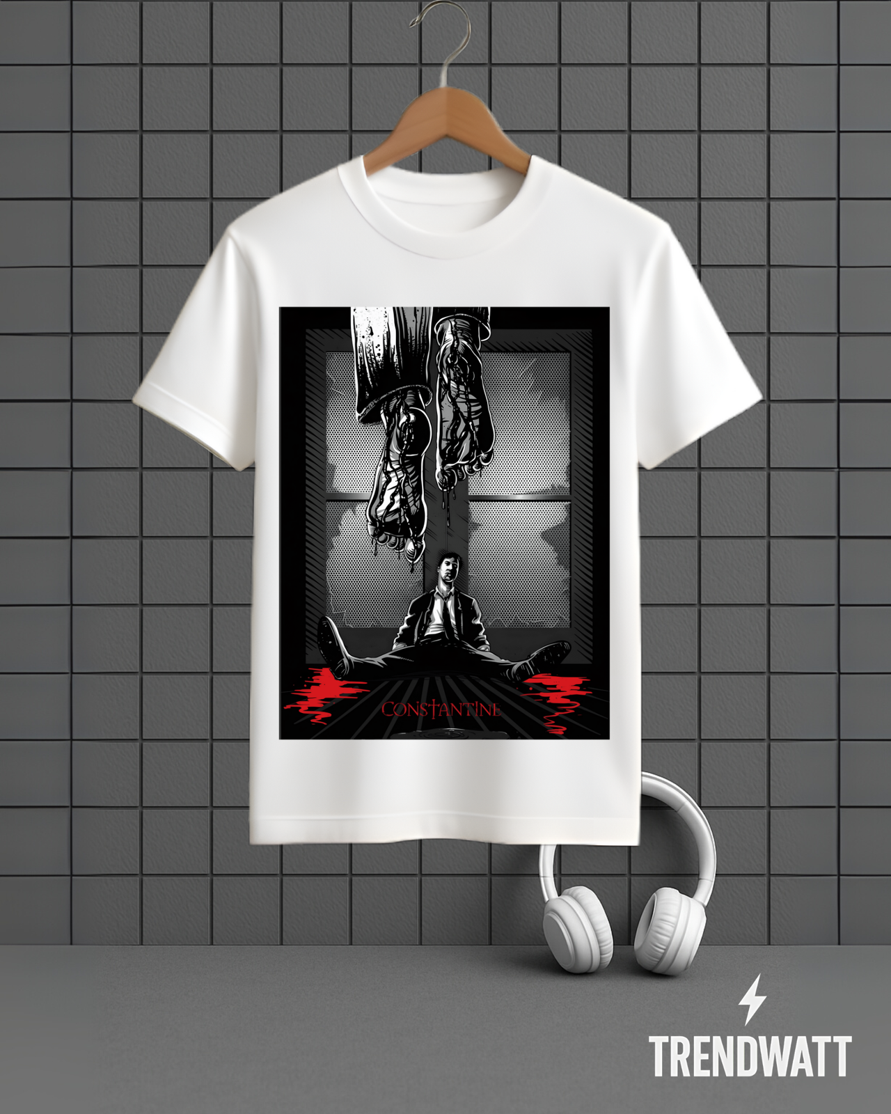 Constantine | Demon Hunter Aesthetic Graphic T-Shirt