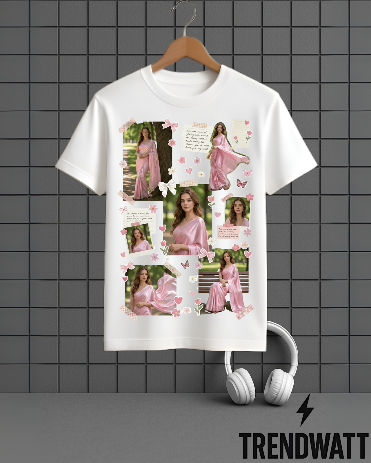 Custom Aesthetic Photo Collage | Personalized Memory T-Shirt